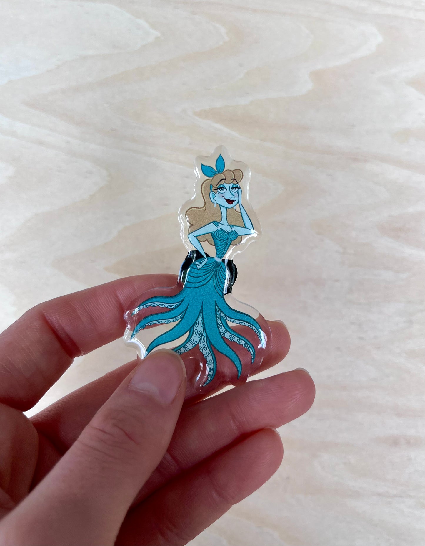Mariana Octopus Mermaid Pin